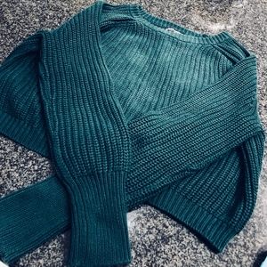 American Apparel Cropped Fisherman Knit Pullover